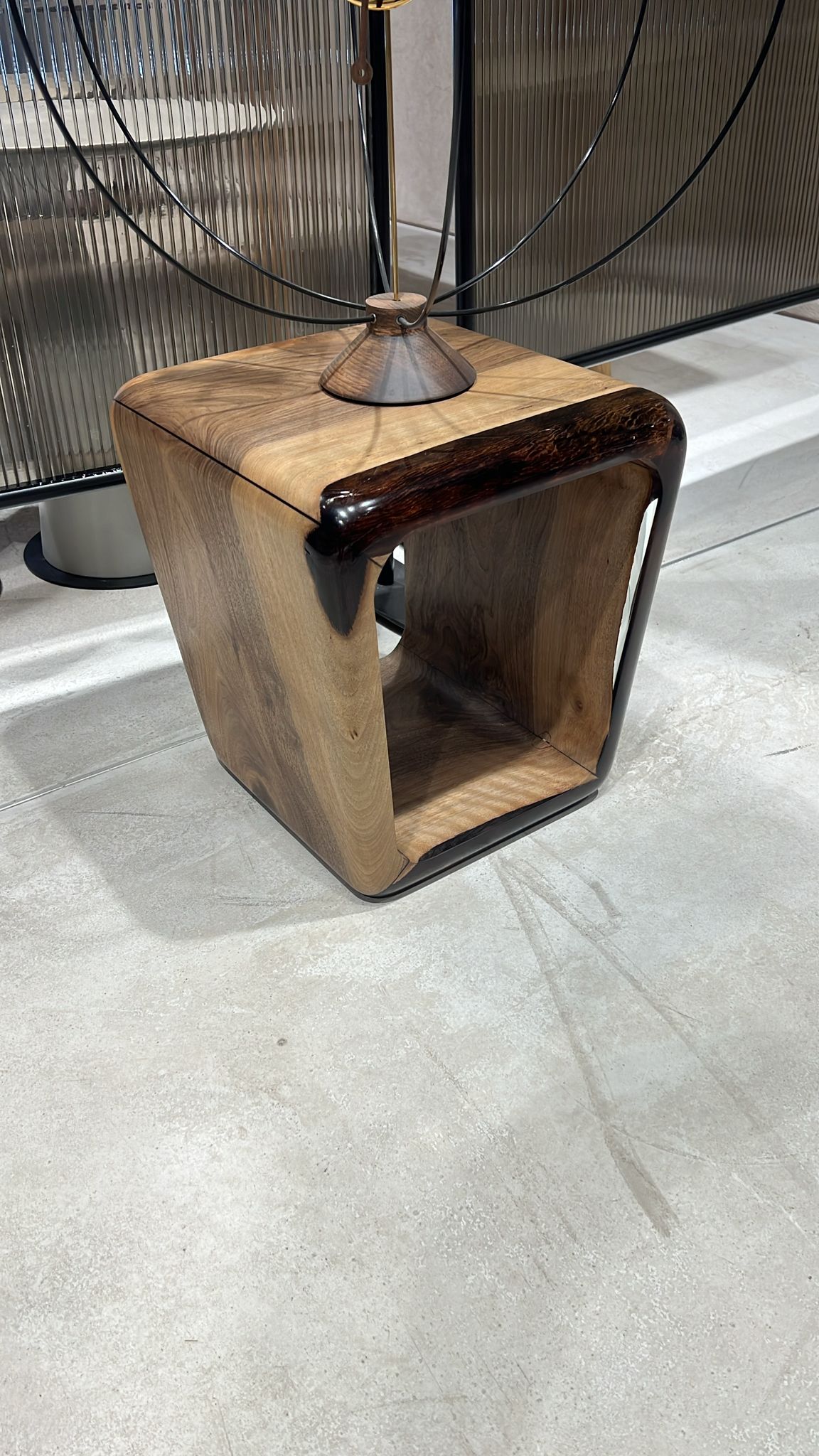 Resin Side Magazine Table Stool - Stylish Modern Wooden Furniture