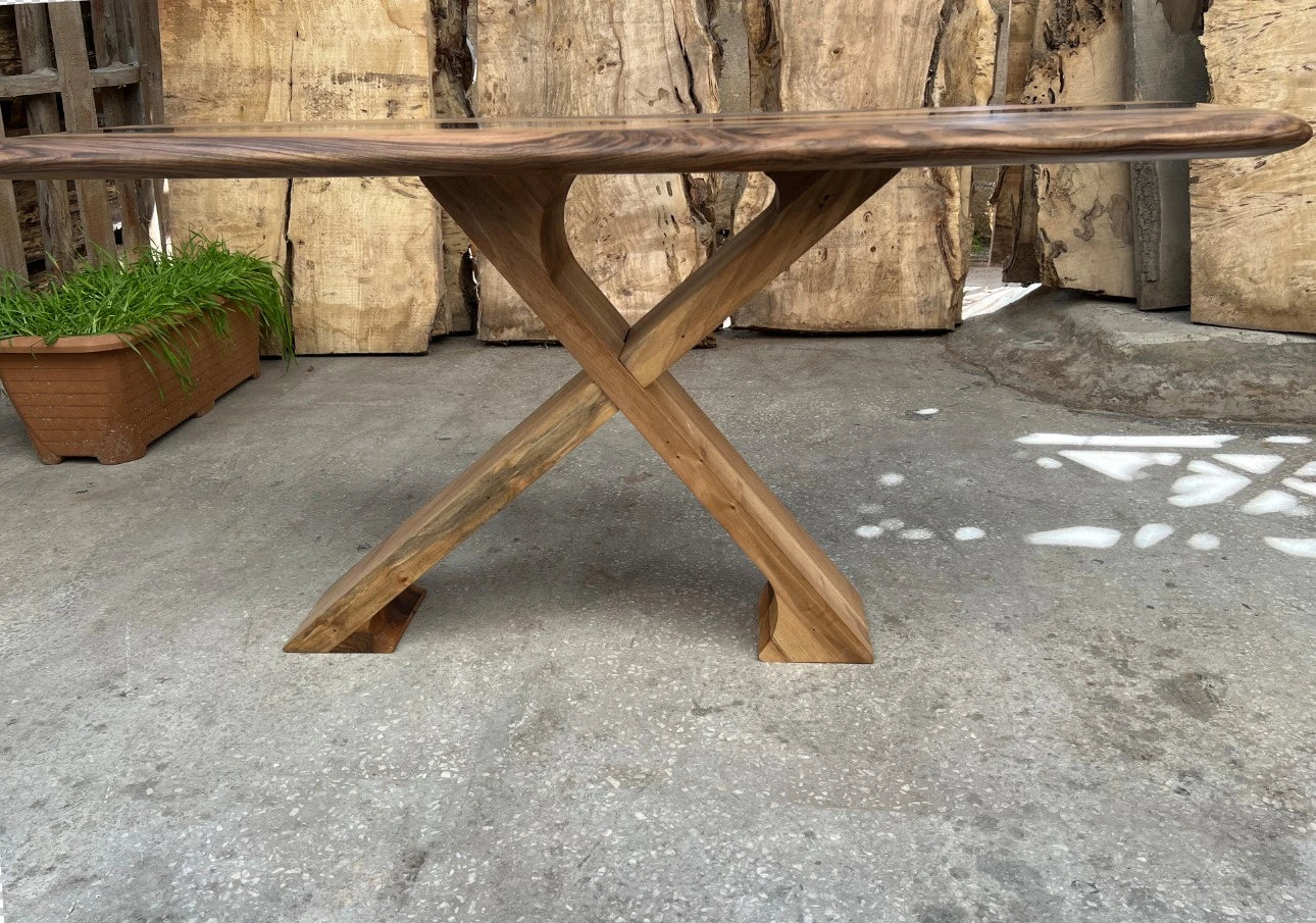 Epoxy Resin Entryway Table