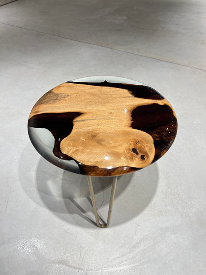 Epoxy Round Side Table