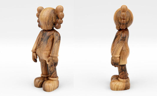 Wooden KAWS Figures - Limited Edition Collectibles