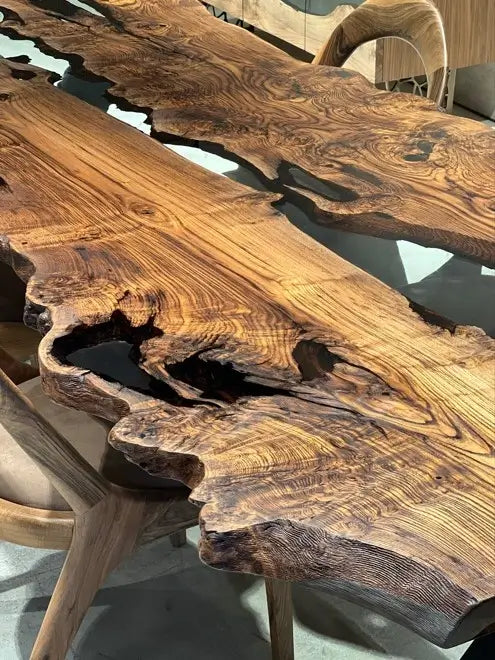 chestnut live edge dining room table