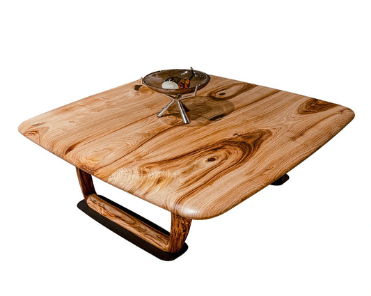 chestnut rustic and modern coffee table