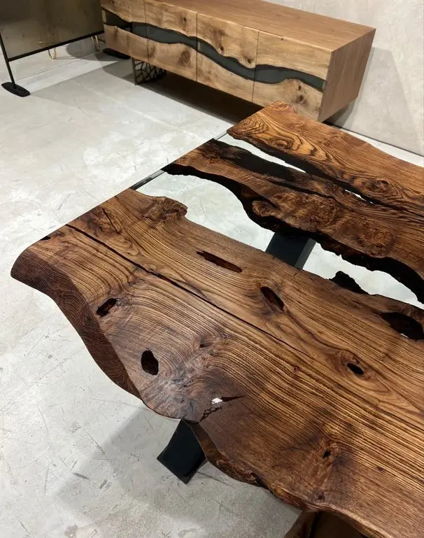 live edge dining table