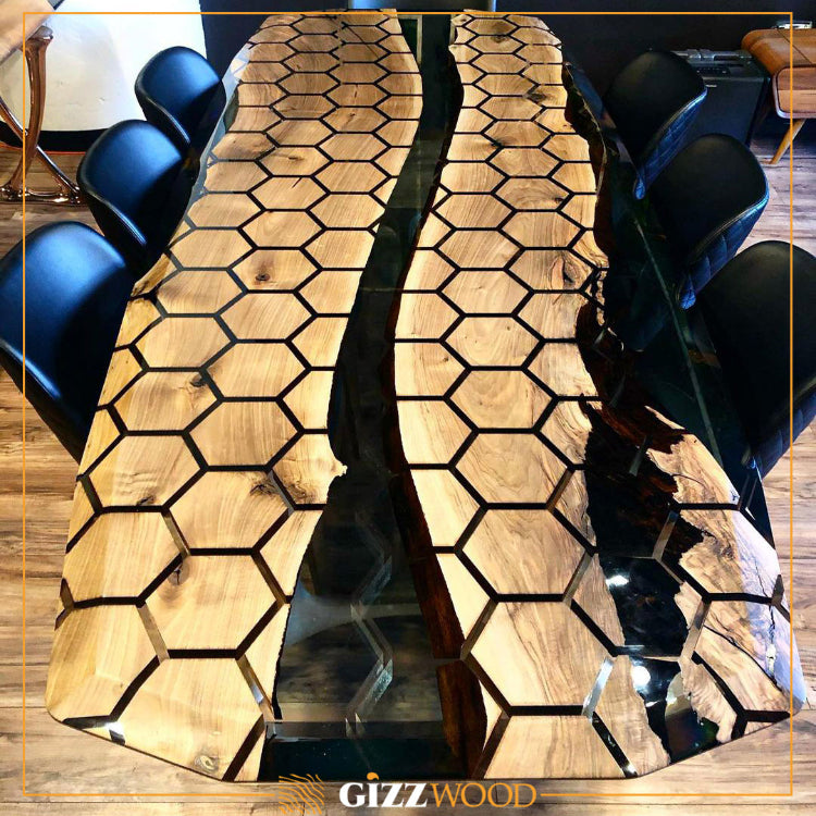 resin Hexagon Dining Table