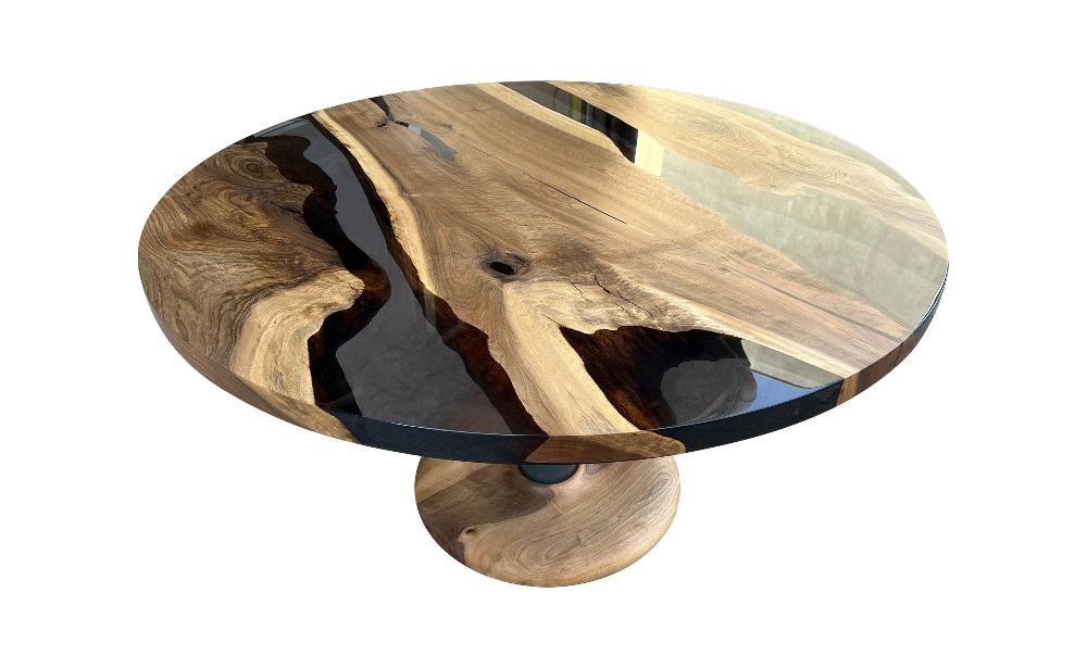 Custom Round Dining -Kitchen Table with design base